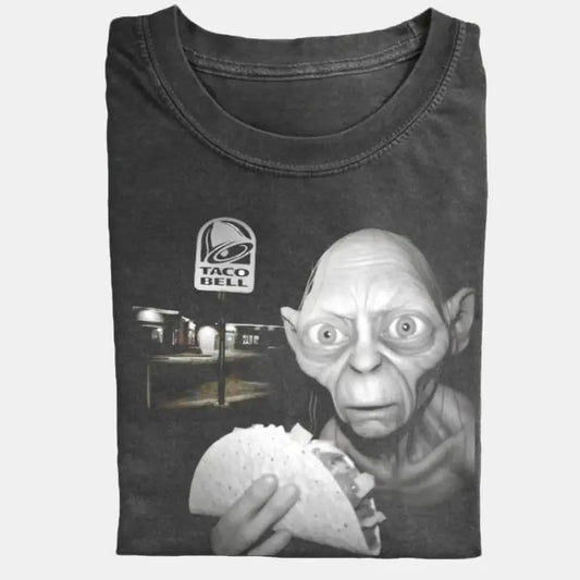 Taco Bell Gollum T-Shirt, Funny LOTR Shirt, Unisex Tee, VINTAGE Hilarious Taco Lover's Gift, Gollum  funny shirt Hoodie,...