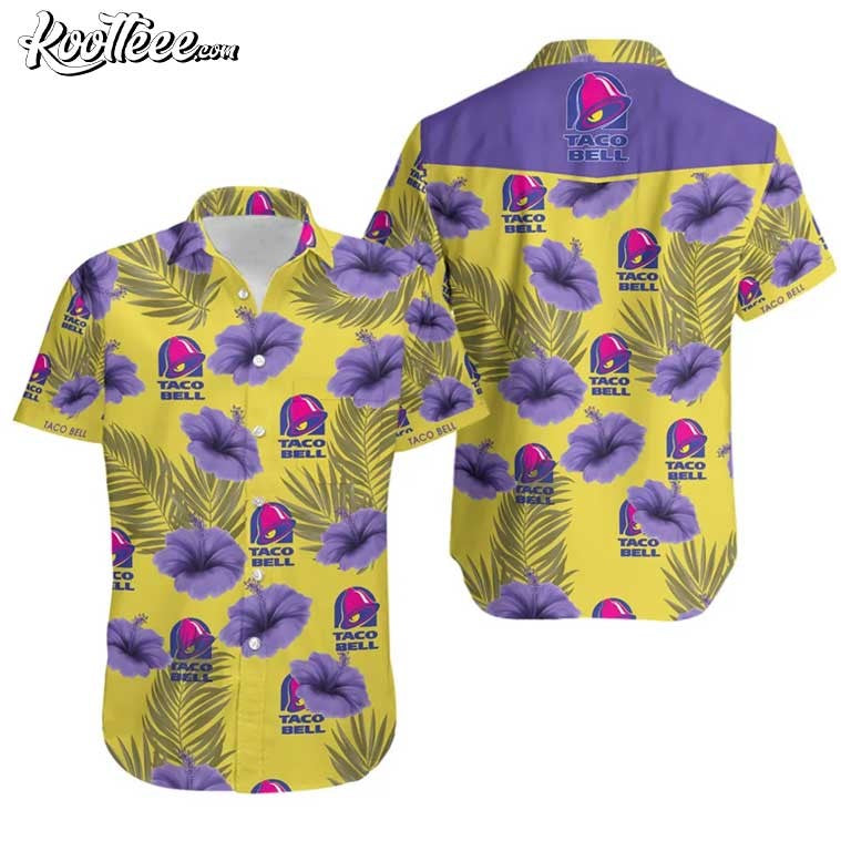 Taco Bell Hibiscus Summer Beach Hawaiian Shirt