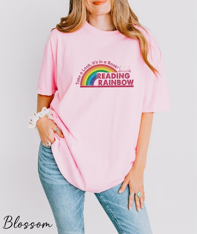 Take a Look It's in a Book Shirt, Reading Rainbow Shirt, Book Lover Tee, Funny Bookish Shirt, Librarian Tee, Book Club...