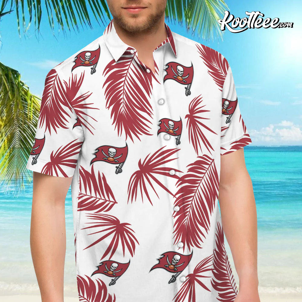 Tampa Bay Buccaneers Flower Short Sleeve Hawaiian Shirt And Shorts