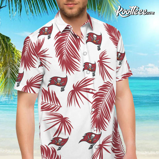 Tampa Bay Buccaneers Flower Short Sleeve Hawaiian Shirt And Shorts