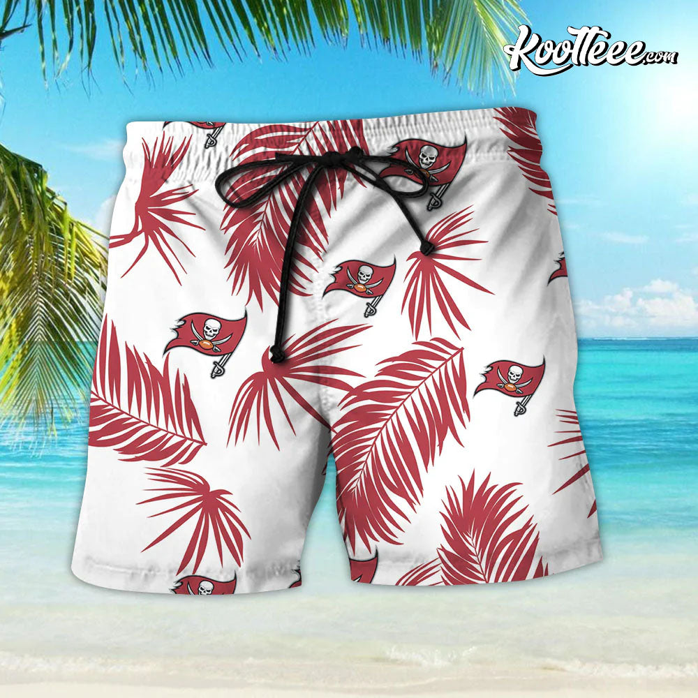 Tampa Bay Buccaneers Flower Short Sleeve Hawaiian Shirt And Shorts