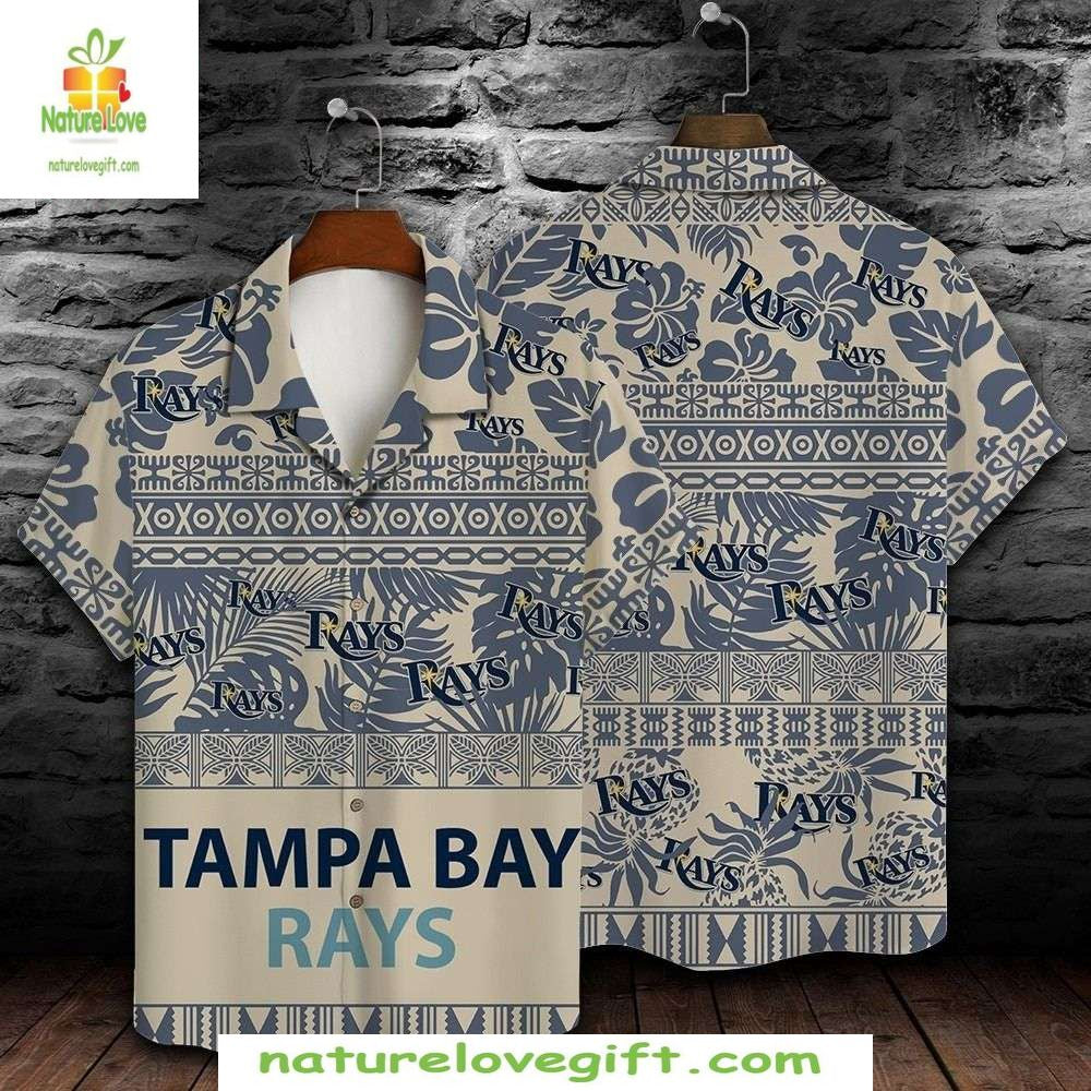 Tampa Bay Rays Hawaiian Shirt Tropical Tiki Mask Baseball Apparel