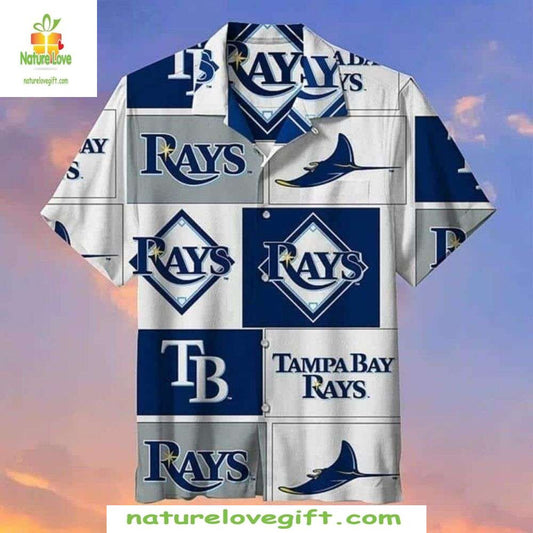 Tampa Bay Rays Hawaiian Shirt MLB Nautical Flag Aloha Baseball Apparel