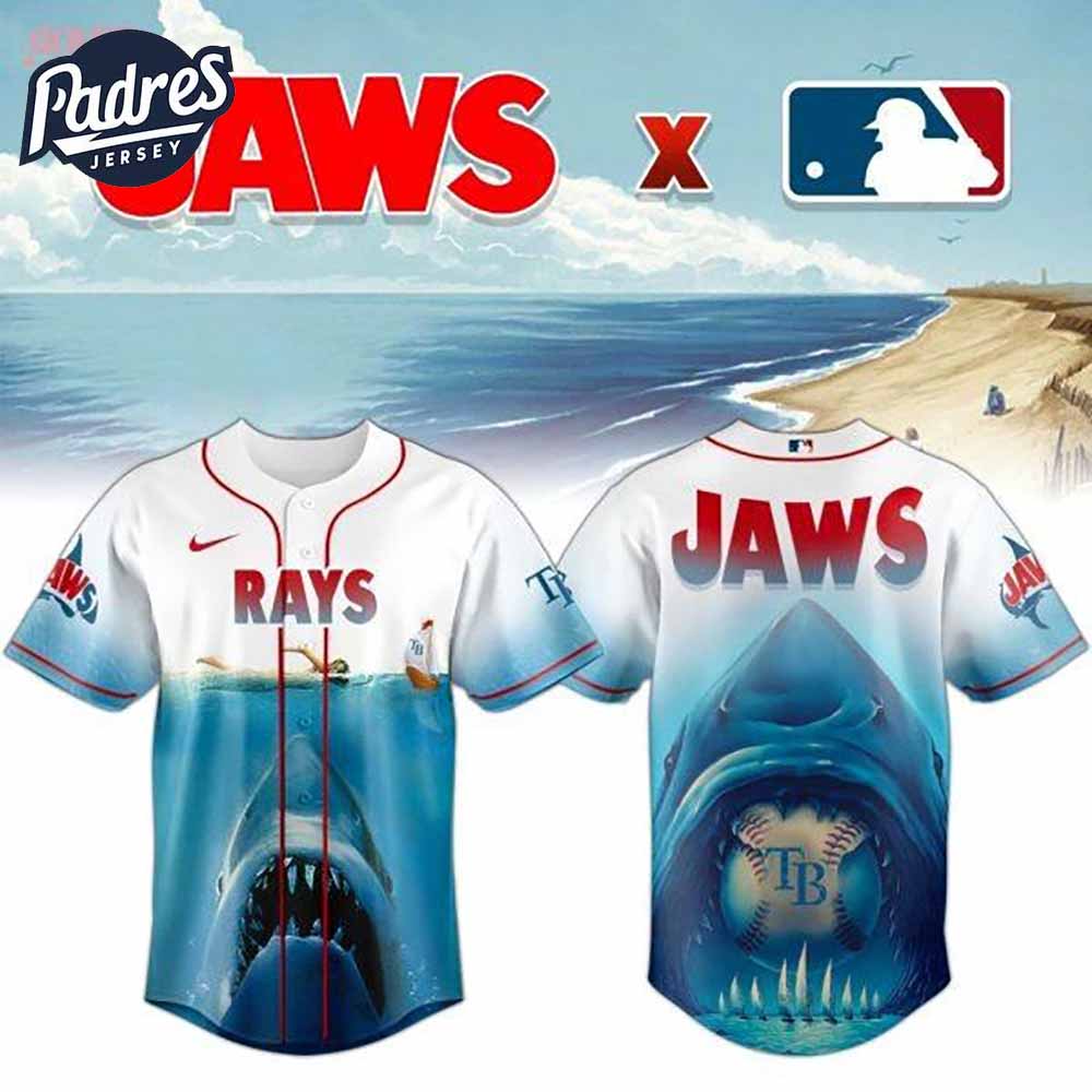 Tampa Bay Rays x Jaws 2025 Baseball Jersey - Padres Jersey Oasis: Elevate Your Baseball Style Game