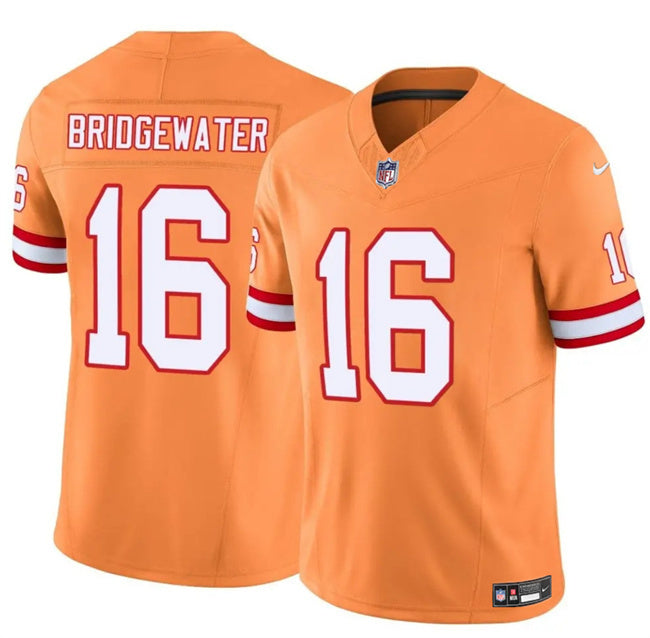 Tampa Bay Buccaneers #16 Teddy Bridgewater Orange F.U.S.E. Throwback Limited