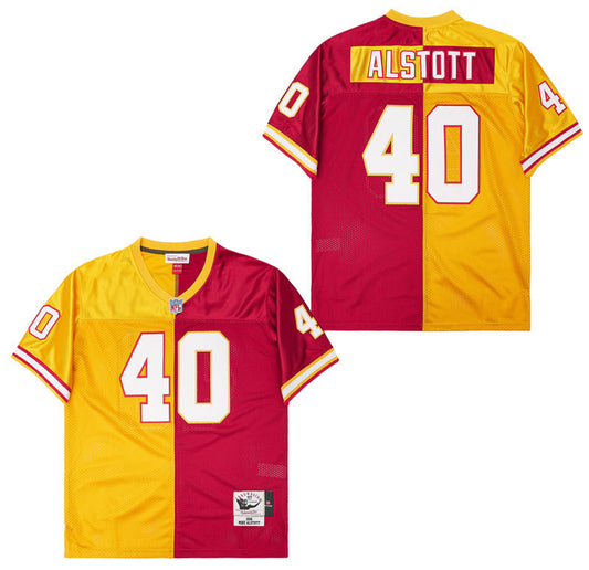 Tampa Bay Buccaneers #40 Mike Alstott Pirates Yellow Red Edition 40 #