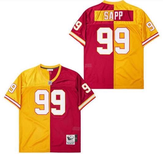 Tampa Bay Buccaneers #99 Warren Sapp Pirates Yellow Red Edition 99 #