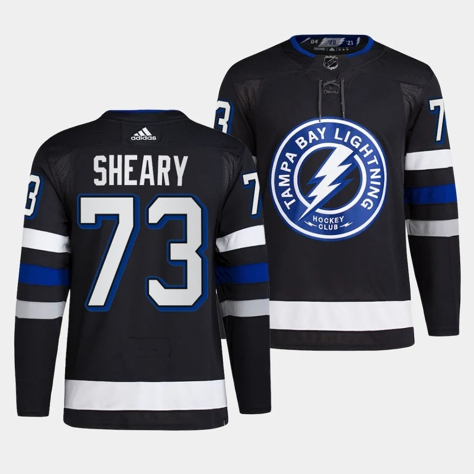 Tampa Bay Lightning #73 Conor Sheary 2023-24 Alternate Black Style 2