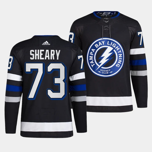 Tampa Bay Lightning #73 Conor Sheary 2023-24 Alternate Black Style 2