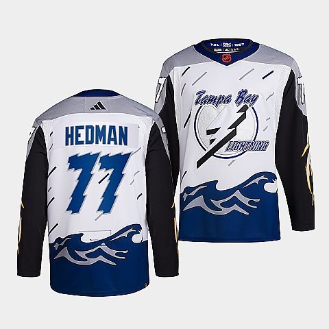 Tampa Bay Lightning #77 victor-hedman-white-2022reverse-retro-2.0-authentic-primegreen-jersey
