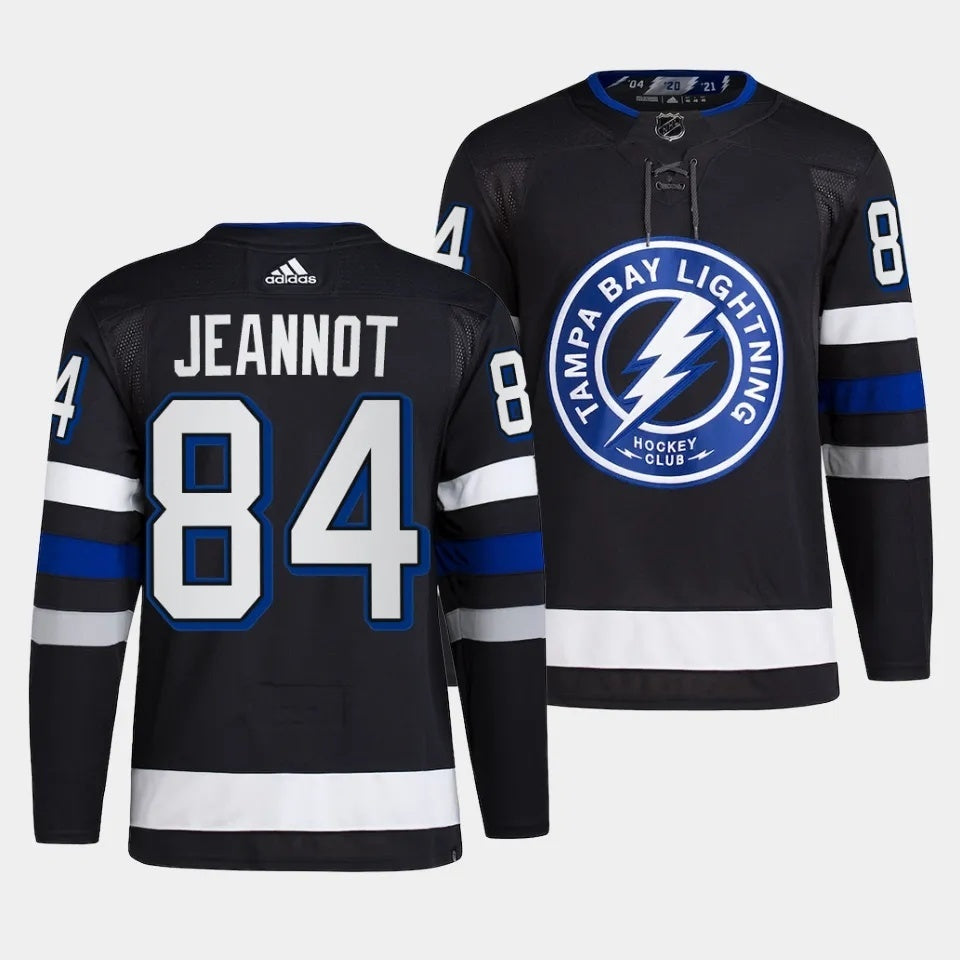 Tampa Bay Lightning #84 Tanner Jeannot 2023-24 Alternate Black Style 2