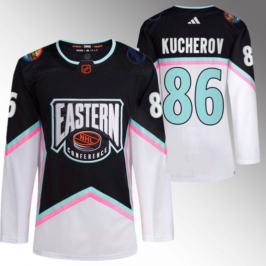 Tampa Bay Lightning #86 Nikita Kucherov 2023 NHL All-Star Black Eastern Conference Jersey