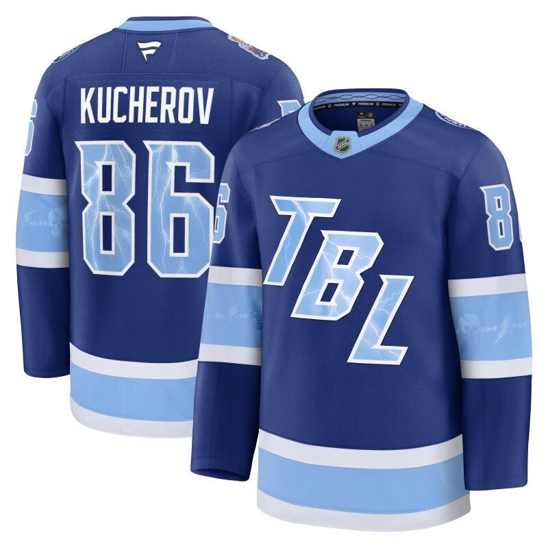 Tampa Bay Lightning #86 Nikita Kucherov 2026 NHL Stadium Series Premium Jersey - Blue