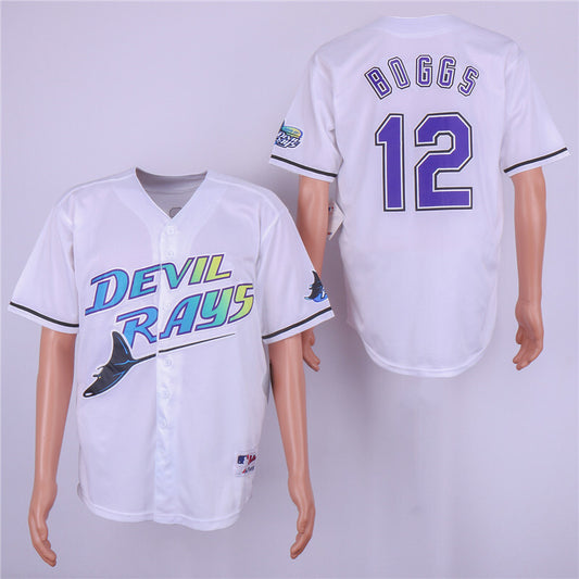 Tampa Bay Rays #12 Wade Boggs Style 5