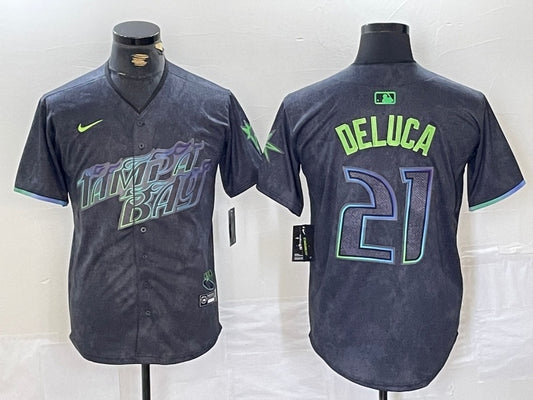 Tampa Bay Rays #21 Jonny DeLuca Rays City Style 10