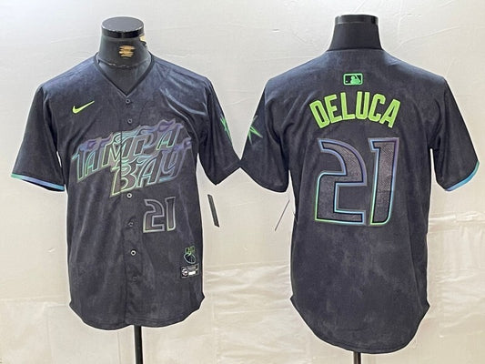 Tampa Bay Rays #21 Jonny DeLuca Rays City Style 2