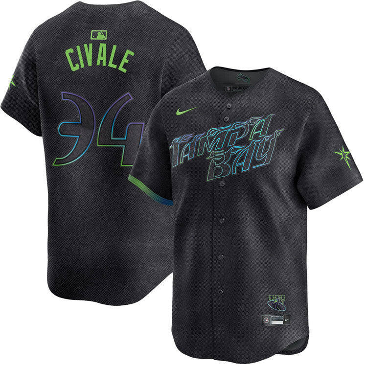 Tampa Bay Rays #34 Aaron Civale City Connect Limited Jersey