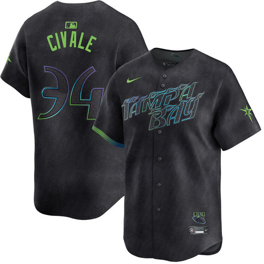 Tampa Bay Rays #34 Aaron Civale City Connect Limited Jersey