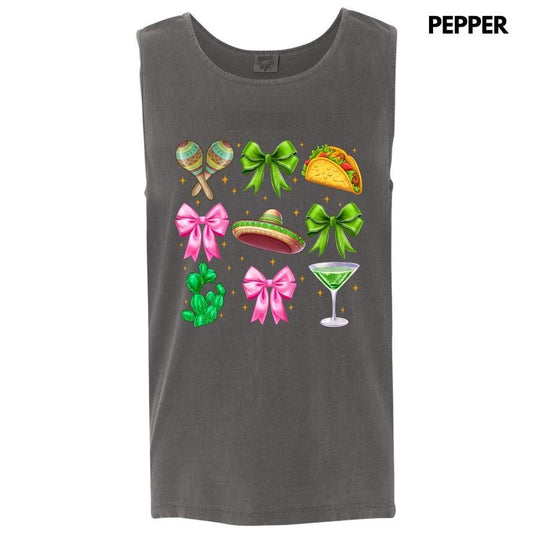 Tank Top - Cinco Coquette Collage Comfort Colors Tank Top 'NLB' T-Shirts, Hoodie, Sweatshirt | InkThreadWorks.com