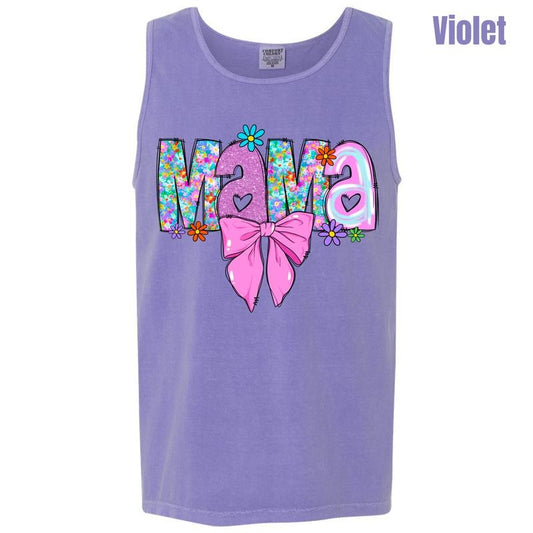 Tank Top - Cutie Colors Mama Comfort Colors Tank Top 'NLB' T-Shirts, Hoodie, Sweatshirt | InkThreadWorks.com