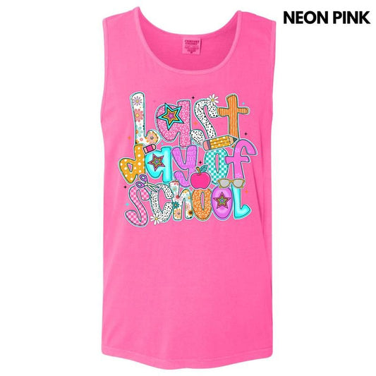 Tank Top - Last Day Of School Comfort Colors Tank Top 'NLB' T-Shirts, Hoodie, Sweatshirt | InkThreadWorks.com