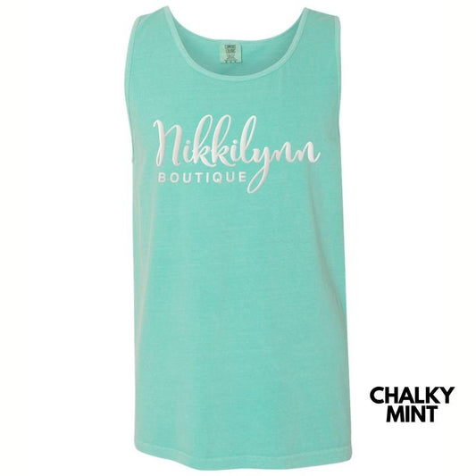 Tank Top - Nikkilynn White PUFF Comfort Colors Tank Top 'NLB T-Shirts, Hoodie, Sweatshirt | InkThreadWorks.com