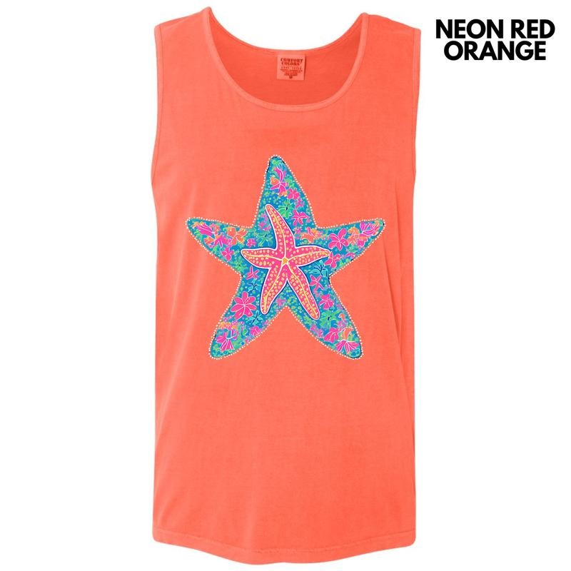 Tank Top - Starfish Summer Comfort Colors Tank Top 'NLB' T-Shirts, Hoodie, Sweatshirt | InkThreadWorks.com
