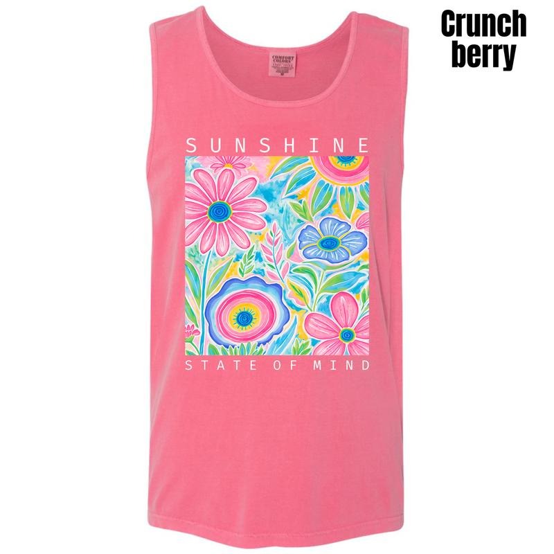 Tank Top - Sunshine State Of Mind Comfort Colors Tank Top 'NLB' T-Shirts, Hoodie, Sweatshirt | InkThreadWorks.com