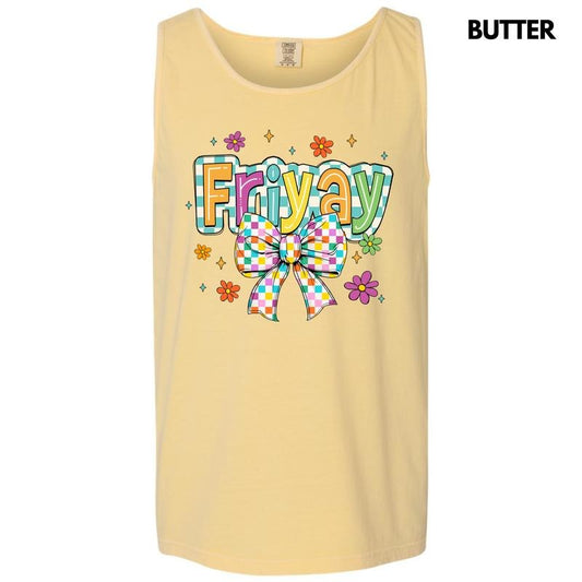 Tank Top -FriYAY Checkered Comfort Colors Tank Top 'NLB' T-Shirts, Hoodie, Sweatshirt | InkThreadWorks.com