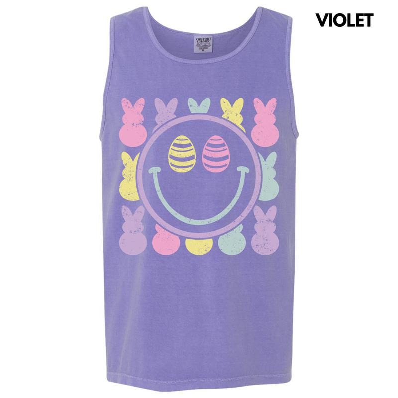 Tank Top -Peeps Happy Face Comfort Colors Tank Top 'NLB' T-Shirts, Hoodie, Sweatshirt | InkThreadWorks.com