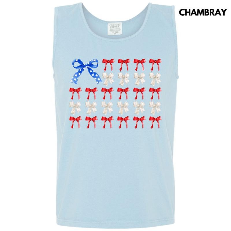 Tank Top -Ribbon Filled Flag Comfort Colors Tank Top 'NLB' T-Shirts, Hoodie, Sweatshirt | InkThreadWorks.com