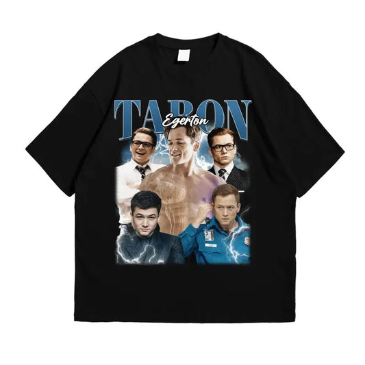 Taron Egerton Tshirt, Taron Egerton Vintage Tees,  Egerton Retro Shirt, Retro Movie Tees, Christmas Gift Tees, Movie Gift