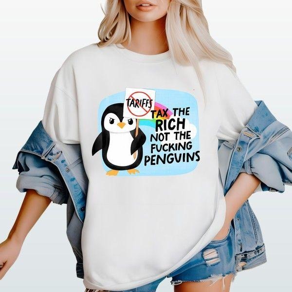 Tax The Rich Not The Penguins T-shirt Hiphop Style Trendy Gift For Him Hoodie, Sweatshirt | InkThreadWorks.com