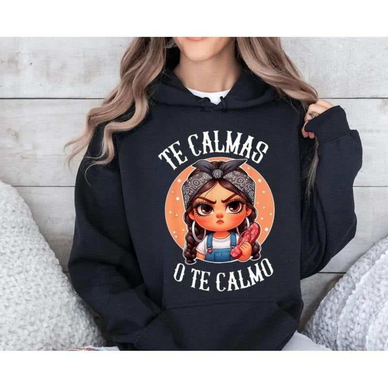 Te Calmas O Te Calmo Spanish Chancla Sarcastic Spanish Mom T Shirt, Sweater, Hoodie, Unisex Sweater Pullover Tee Sweatshirt