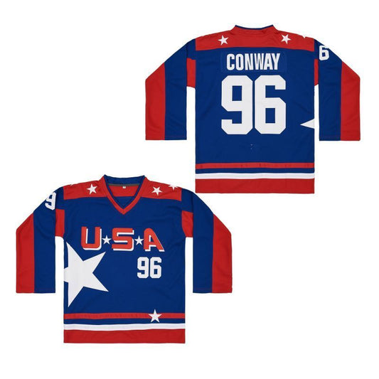 Team USA 96 Charlie Conway Mighty Ducks Style 3