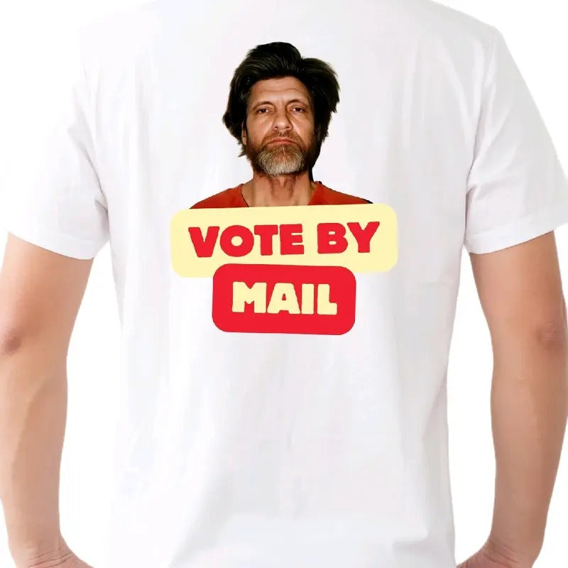 Ted- No ID: Vote by Mail T-Shirt, cotton Menswear Top Sport t shirt Hoodie, Sweatshirt | InkThreadWorks.com