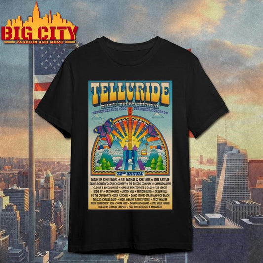 Telluride Blues And Brews Festival Telluride, CO 9_18-9_20_2026 Poster Shirt