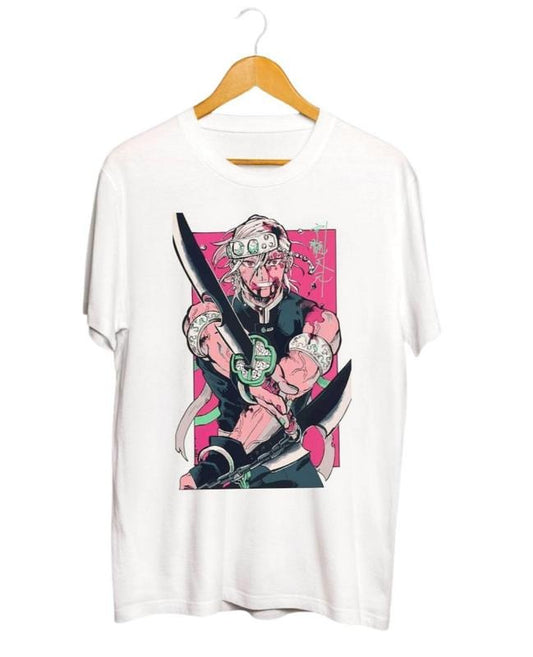 Tengen Uzui Shirt, Tengen Uzui Shirt, Sound Hashira Shirt, Anime Tee Shirt, Anime Streetwear Shirt