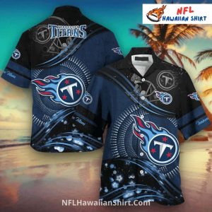 Tennessee Titans Aloha Shirt Dark Blue Galaxy Design