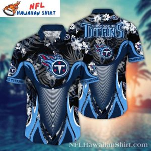 Tennessee Titans Hawaiian Shirt - Hibiscus Elegance For True Fans
