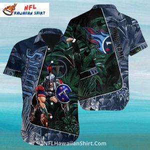 Tennessee Titans Jungle Gladiator Aloha Shirt