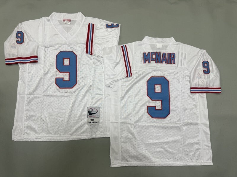 Tennessee Oilers #9 Steve McNair Oilers Style 1