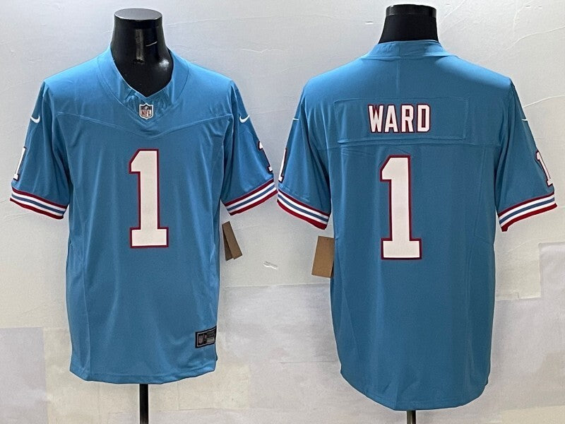 Tennessee Titans #1 Cameron Ward Titans V3 Style 1