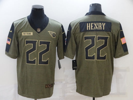 Tennessee Titans #22 Derrick Henry 2021 Salute to Service
