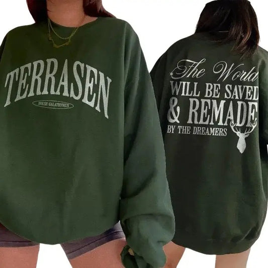 Terrasen Sweatshirt, Throne Of Glass Quote Hoodie, Aelin Galathynius Rowan Manon Blackbeak Fit Clothing Comfortable...