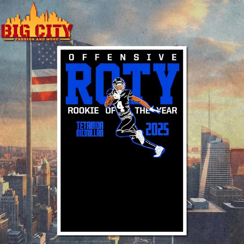Tetairoa McMillan Offensive Rookie Of The Year 2025 shirt