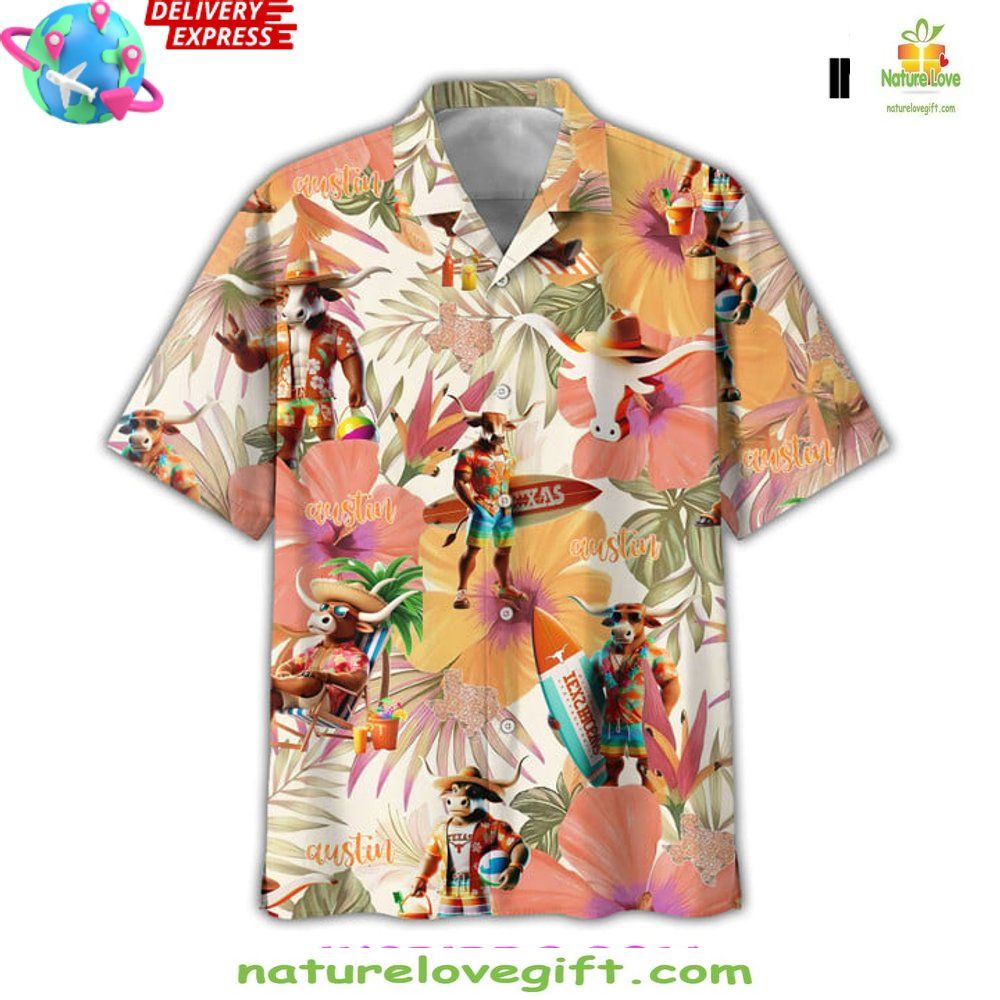 Texas Longhorns Summertime Special Edition Hawaiian Shirt
