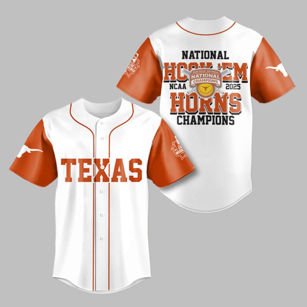Texas National Hook Em Horns Champions 2025 Jersey - Grishko.com