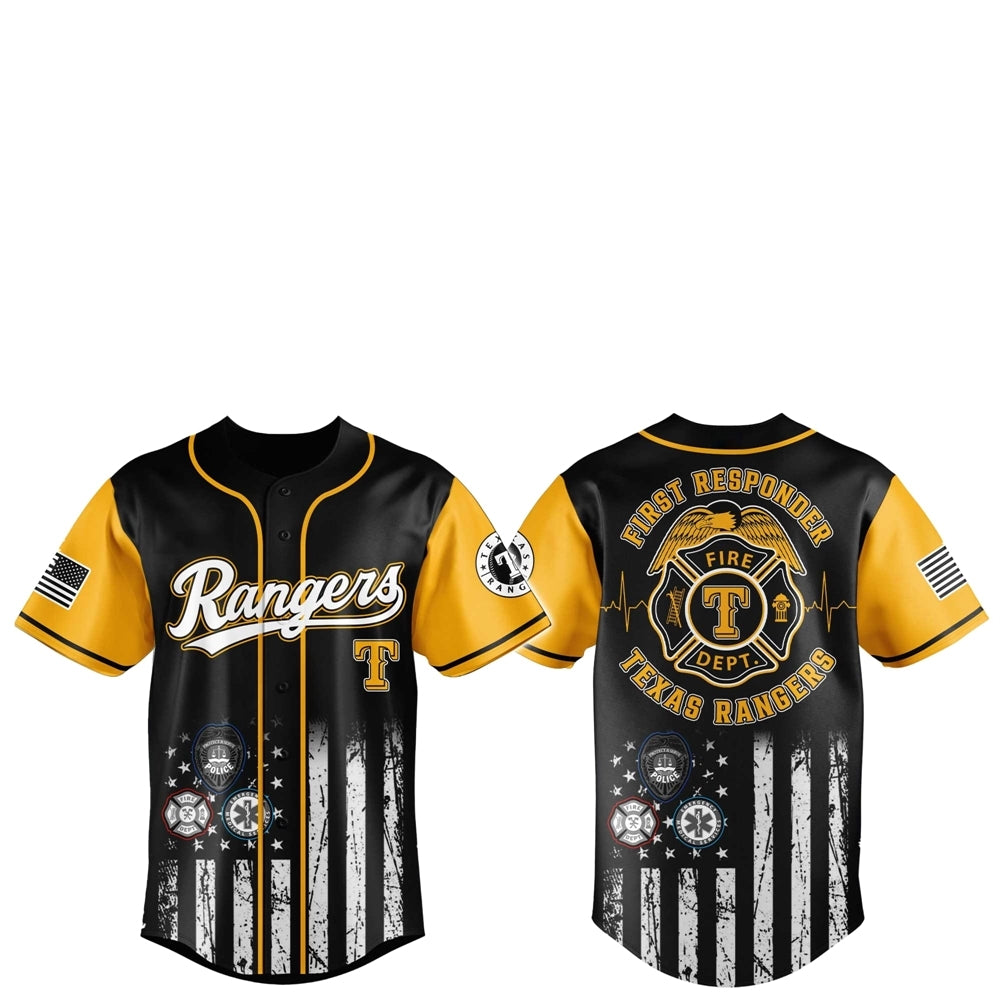 Texas Rangers First Responders 2025 Baseball Jersey Jogger Hat - Grishko.com